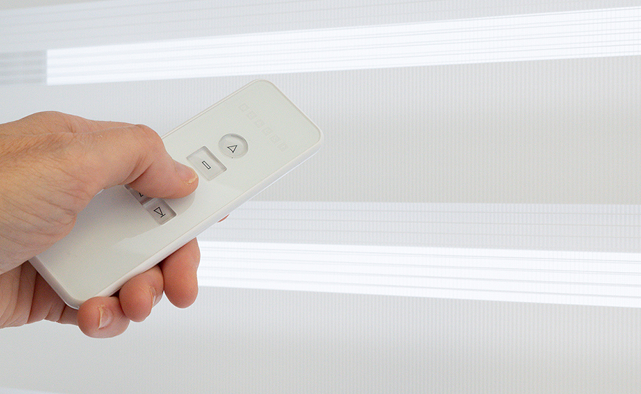 thumbnail image 2 of Astomi Motorized Zebra Blinds - Smart Home Integration With Alexa & App Control 2 of 10
